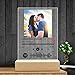 Spotify Glas Personalisiert Song Cover mit Foto Scannbar Spotify Code Nachtlicht aus 5mm Acrylglas, Geschenkidee für Partner, Familie, Freunde, Geburtstag
