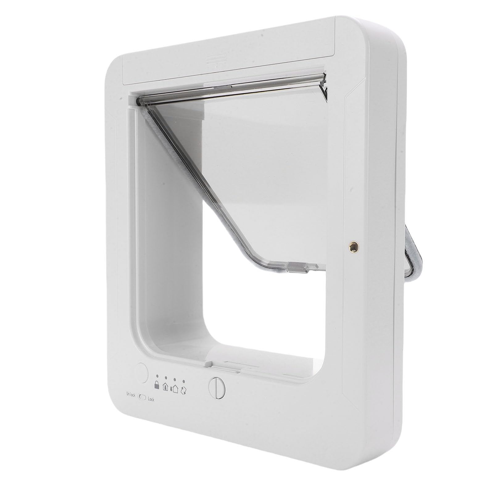 banapoy Puerta Inteligente para Gatos para Interior y Exterior, Collar de Puerta para Gatos con Apertura Automática Activado con 2 Llaves con Sensor de Collar, Control Remoto, para Mascotas con Solapa