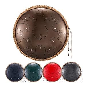 Stecto 13 Inch 15 Notes Tong Drum, Percussie Instrument Etherische Lotus Hand Pan Drum Hand Drum Met Drum Mallets…