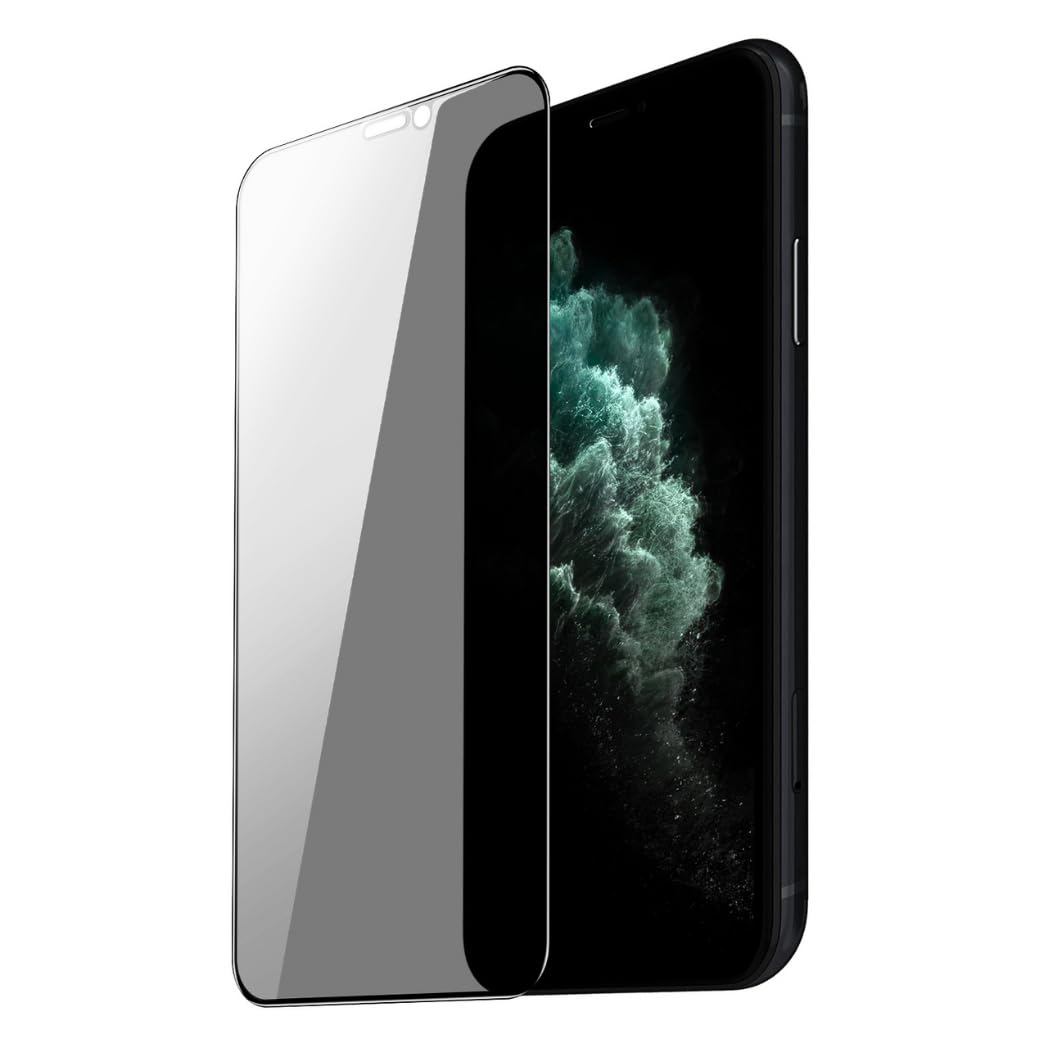 SMILE BIRD iPhone 11 Privacy Screen Protector, Premium Tempered Glass Screen Protector, Anti-Scratch, Bubble Free, Face-ID, 9H Hardness, Scratch Resistant Privacy Glass iPhone 11 Screen