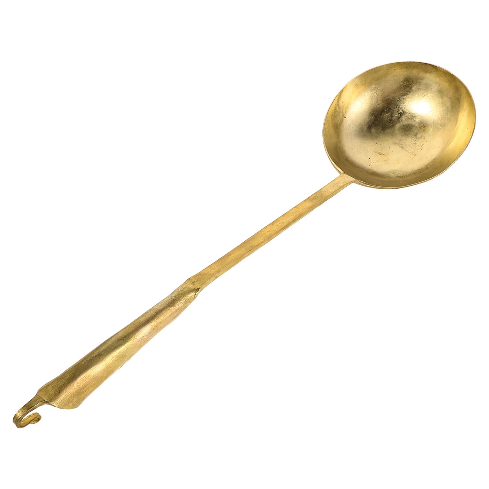 Homoyoyo Cuchara de Latón Puro para Pintura de Azúcar Cuchara Pequeña Resistente al Calor para Postres y Arte Tradicional Chino Utensilio Versátil para Uso Doméstico y Festivales
