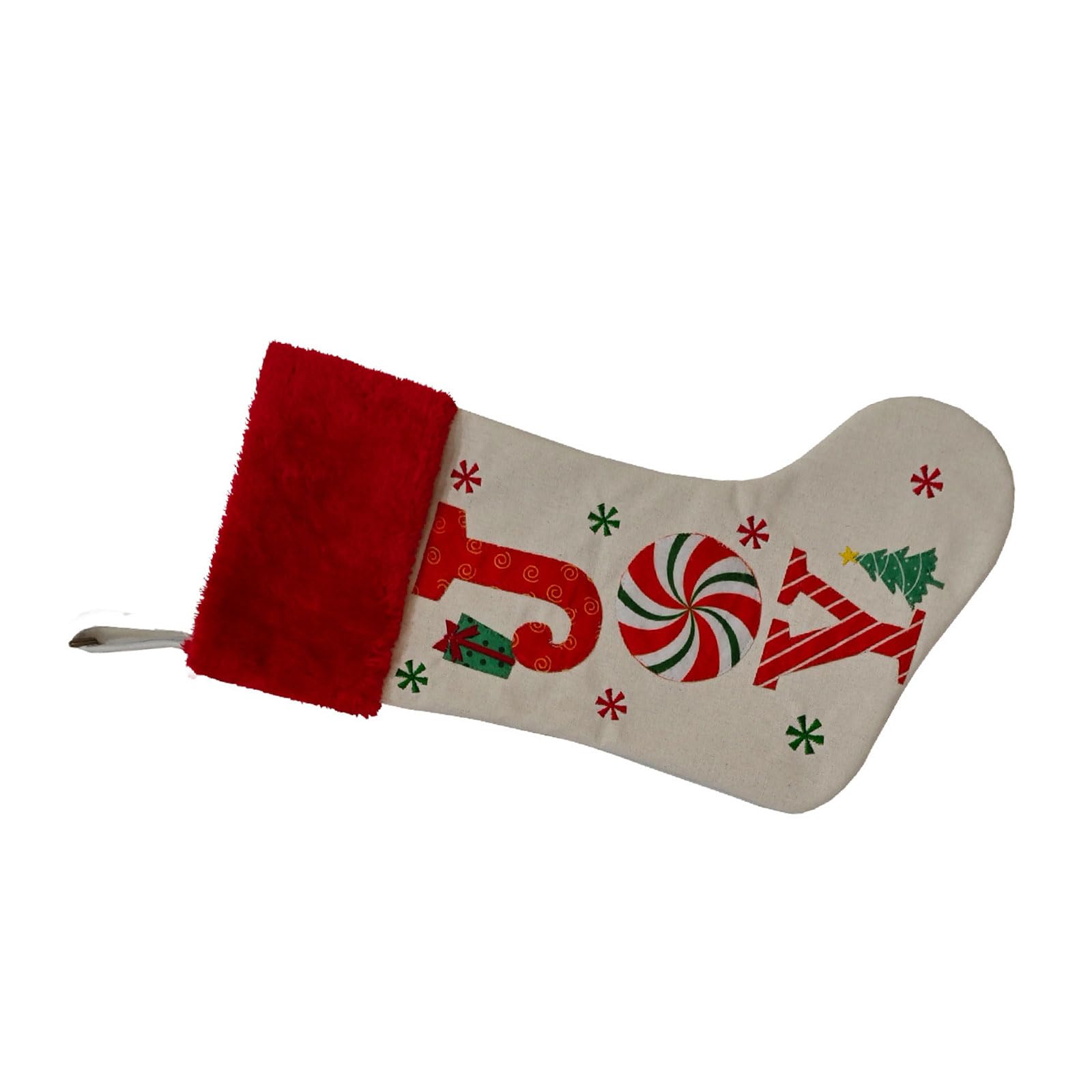 NVOQILIN Alphabets Holiday Sock Decoration with Polyester Materials Quick Attachment Hook Multipurpose Festival Ornament Personalised Family Christmas Accessories