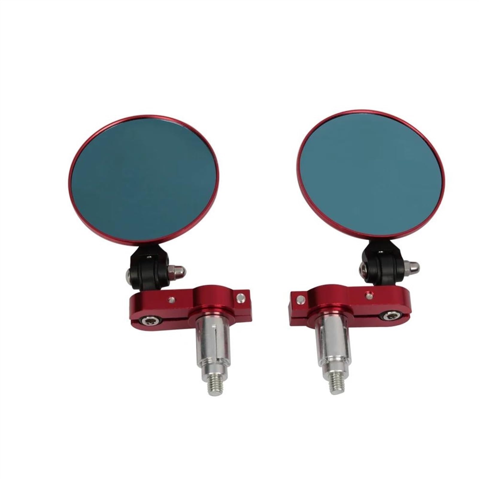 YESKIT Specchietti Laterali per Moto da 7/8 "22mm Pezzi di Ricambio per Specchietti Retrovisori Laterali per Barra Retrovisore per Kawasaki (Color : Rosso)