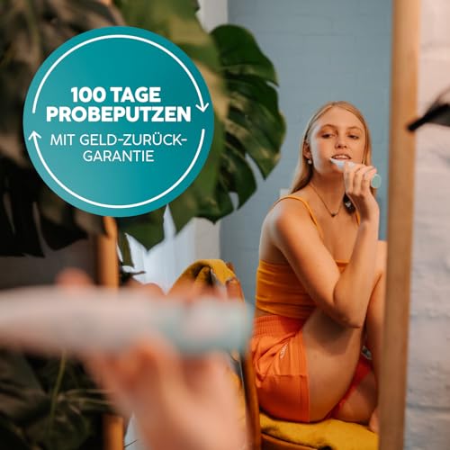 happybrush® Schallzahnbürste Eco Vibe 3+ - TESTSIEGER - 100 Tage testen - Elektrische Zahnbürste mit 6 Wochen Akku - Ultraschall Zahnbürsten - Allblack – Bild 7