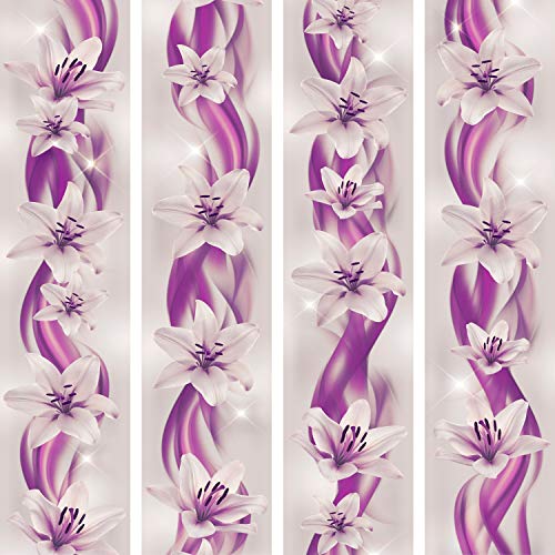 murando Papel Pintado PURO 10m Fotomurales tejido no tejido rollo Decoración de Pared decorativos Murales XXL moderna de Diseno Fotográfico Flores Abstraccion b-A-0269-j-d