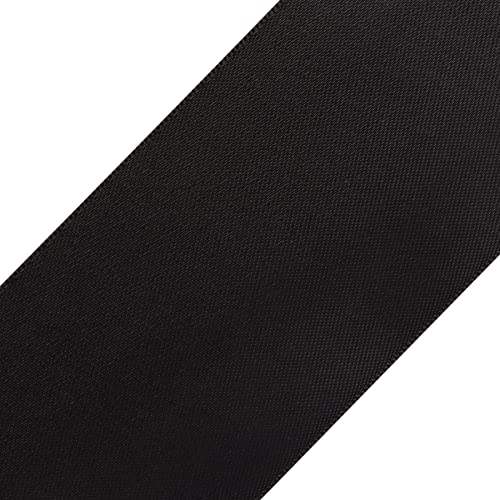 Fondersy 50mmX 91M Double Faced Satin Ribbon Black Polyester Ribbon for Gift Wrapping Wedding Decoration Floral Arrangement Crafts - Image 2