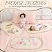 CroBlissful 3 PC Large Moses Basket Wood Bottom 3 Sizes(30x17inch+30x15inch+28x16inch) Oval Natural Wooden Base Shaper for DIY Crochet or Knitting Home Baby Doll Weaving Crafts Decoration(Base Only)