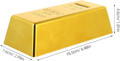Miniatura 5 de Banco de bar hucha caja de dinero estilo lujo banco ahorro olla (dorado)