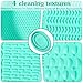 Classicseali 2PCS Brush Cleaning Mat, Foldable Makeup Brush Cleaning Pad, Silicone Makeup Brushes Cleaner Bowl, Portable Make Up Brushes Cleaner Pad, for Powder Puffs, and Sponges