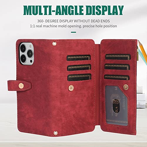 Housse en cuir rouge iPhone XR protection intégrale premium - 5