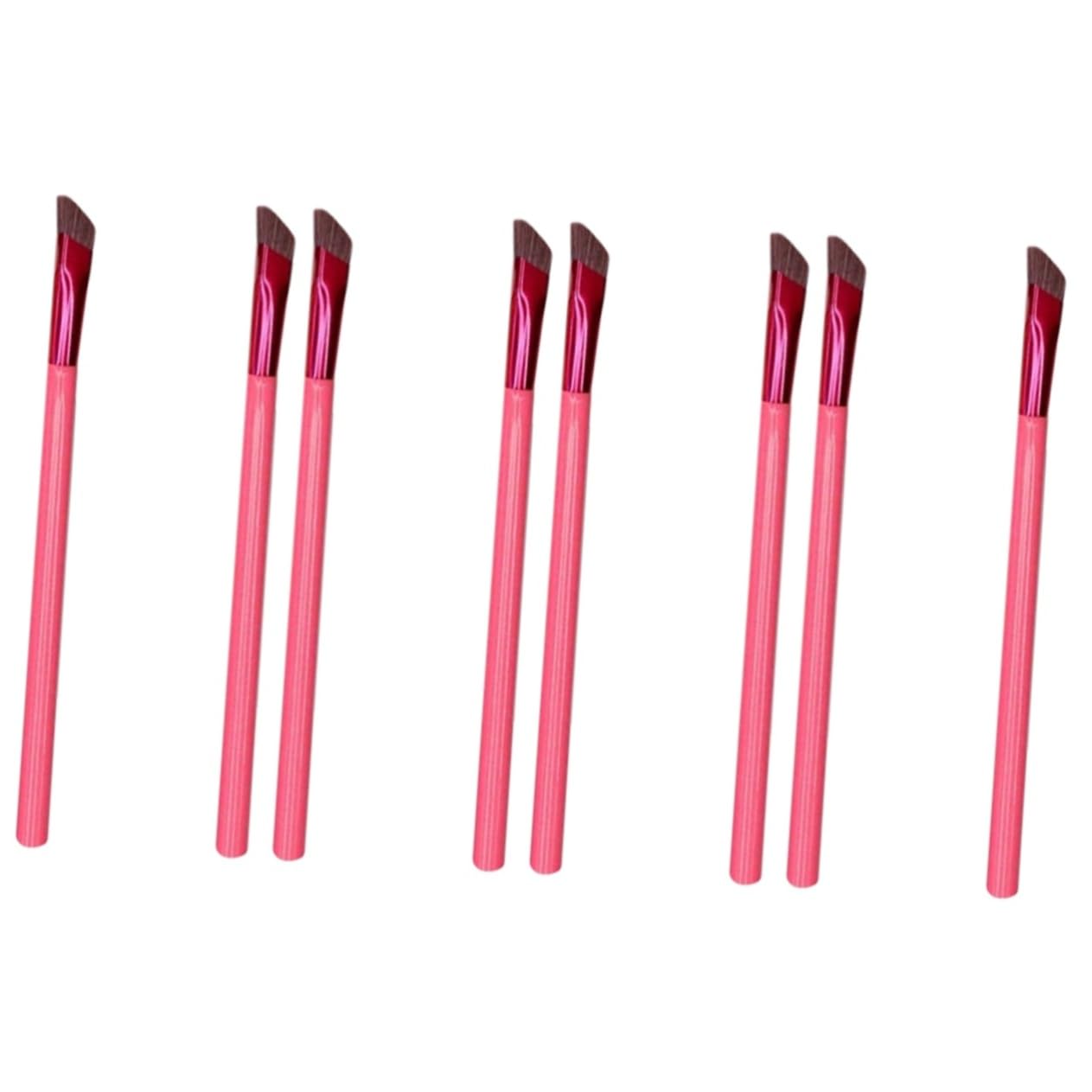 4 Set Elegante Set Trucco Da Donna Pennello Per Sopracciglia Angolato Pennello Bellezza Quotidiana 2 Pezzi * 4