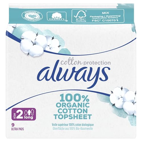 Always Cotton Protection Serviettes Hygiéniques Taille2 Long x19