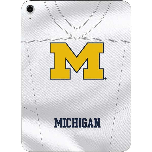 Skinit Decal Tablet Skin Compatible with iPad 11th Gen (2025) - Officially Licensed University of Michigan White Jersey Design