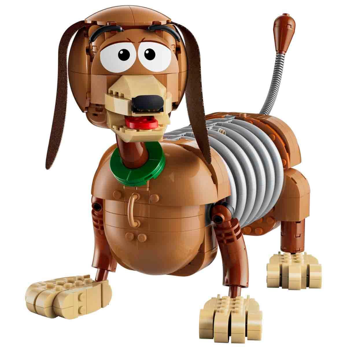 LEGO | Disney Pixar Fermalibri di Slinky Toy Story - Kit di Modellismo per Adulti - Reggi Libri per Libreria - Decorazione con Minifigure di Woody e Figura di Bassotto - Regalo Creativo per Fan 43301