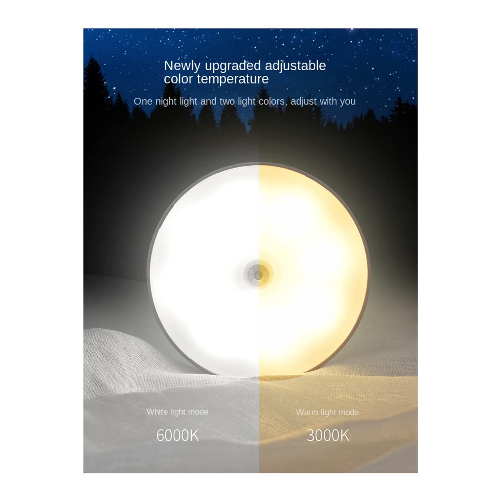 CTRLZS Motion Sensor LED Light USB Nightlights Chargeable Lamp for Kitchen Bedroom Stairs Hallway Cabinet Closet Wardrobe