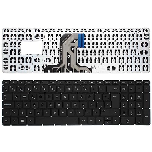 PORTATIL MOVIL - Teclado Compatible con HP 250 G4 250 G5 255 G4 255 G5 256 G5 PK131EM2A09 Teclas Recambio Keyboard Replacement Piezas Renovar Interior Laptop PC Computadora Fácil