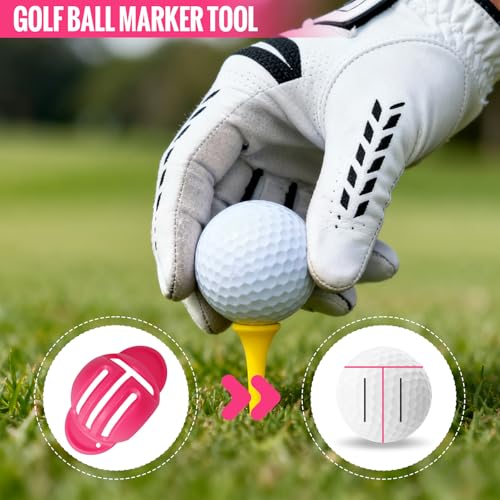 13PCS Golf Accessories Kit with Golf Club Cleaner Brush,Divot Tool and Ball Marker,Stroke Counter,Golf Tees, Ball Bag&Towel with Hook,Golf Essentials Kit Gift for Women