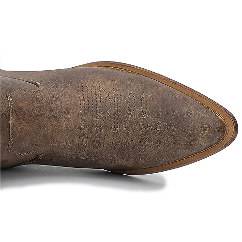 Image of GLOBALWIN Women's The Western Cowboy Cowgirl Embroidered Knee High Boots