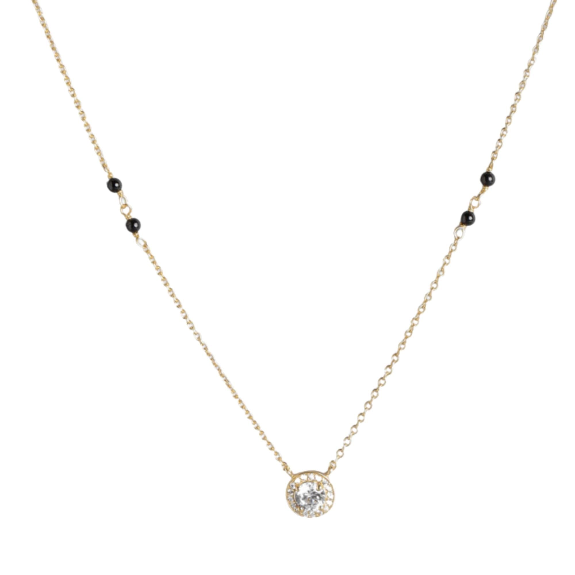 ZAVYA 925 Sterling Silver Solitaire Gold Plated Mangalsutra | Gift for Women | With Authenticity Certificate & 925 Stamp (B0CKNCPCQ7) Amazon Price History, Amazon Price Tracker