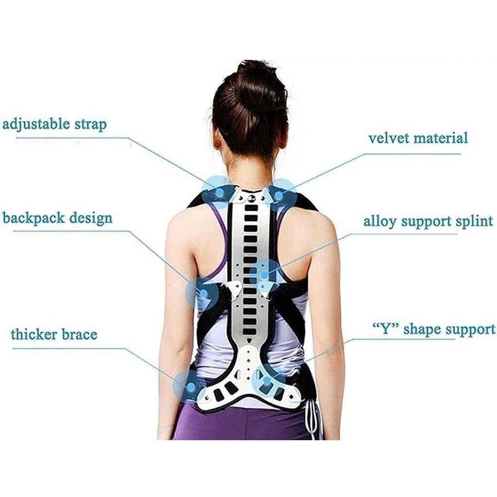 Wirbelsäulenkorrektoren Für Männer Und Frauen, Einstellbare Wirbelsäulenorthesen Für Kyphose Camelback Thoracic Support Schmerzlinderung(M)