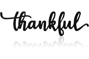 Rustic Metal Thankful Wall Decor Letter Signs