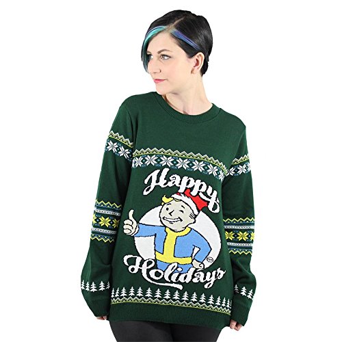 Official Fallout Happy Holidays Christmas Jumper Ugly Sweater Uk