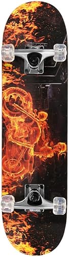 Miniatura 8 de ChromeWheels 31 inch Skateboard Double Kick Skate Board Cruiser Longboard 8 Layer Maple Deck Skateboards for Kids and Beginners