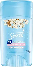 Desodorante em Gel Antitranspirante Secret Proteção de Algodão 45g
