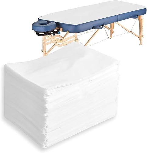 INNOVIO 20 sábanas desechables de 31 x 71 pulgadas, sábanas de mesa de masaje desechables, cubierta de cama gruesa no tejida para pestañas, fundas