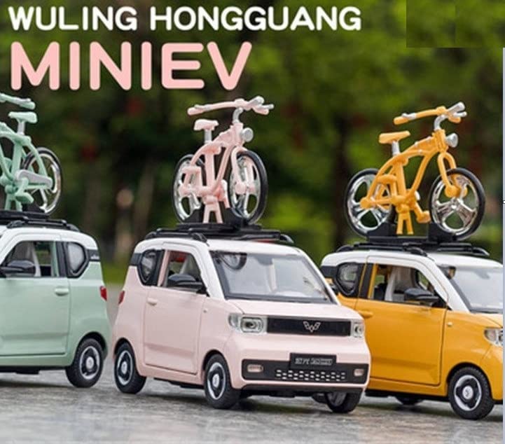 Image of Alokik Enterprise DC Cycle 124 1:24 for W-LHG Mini EV Alloy Diecast Model Vehicle Sound Light Gift Collection Lovely 1:16 Scale 4WD Simulation LED Truck Decoration 【Colors as Per Stock】