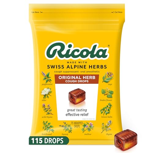 Ricola Original Herb Cough Drops, 115 Count, Cough Suppressant &...