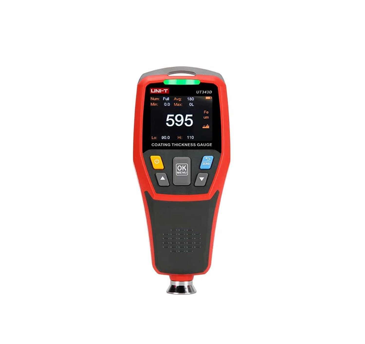 UT343D Coating Thickness Gauge LCD Backlight 320 x 240 Pixels Digital FE/NFE Metal Car Paint Thickness Tester Meter