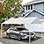 Eunika 10 x 20 Ft Carport Replacement Canopy Cover Garage Car Top Tent 180G PE Fabric Shelter Tarp Tent with 50 Ball Bungee Cords, Waterproof & UV Protected (Only Cover, Frame Not Include), White