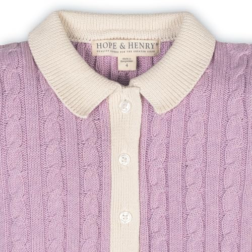 Image of Hope & Henry Girls' Milano Tipped Sweater Dress