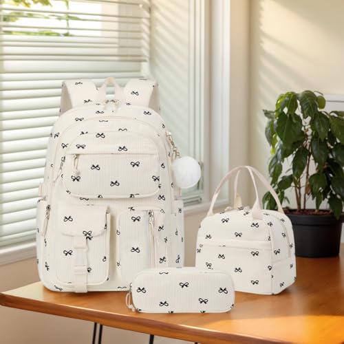 3pcs Strawberry Cute Girl Backpacks with Lunch Bag for Teenage3