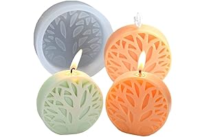 Cestony 3D Tree of Life Silicone Candle Moulds for DIY Resin Crafts