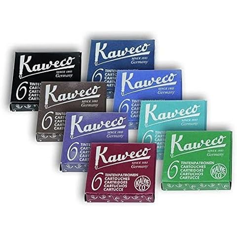 Kaweco Fountain Pen Ink Cartridges short, 8 colors, 8 x 6 pieces Cover