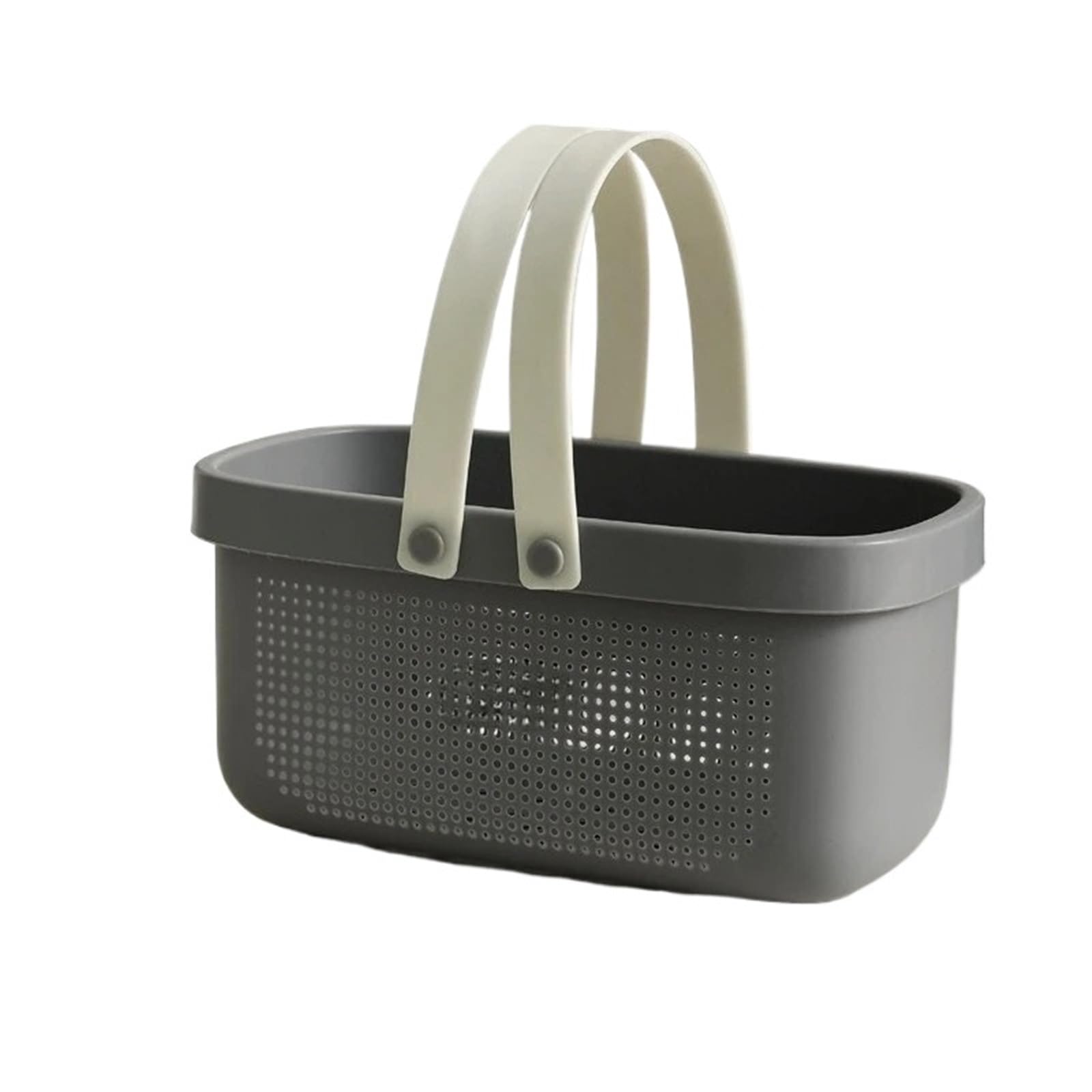 GOXQIT 1pc Portable Plastic Bath Basket With Over-the-Tank Mounting For Bathroom Toiletry Storage Container For Bathroom(Grey)