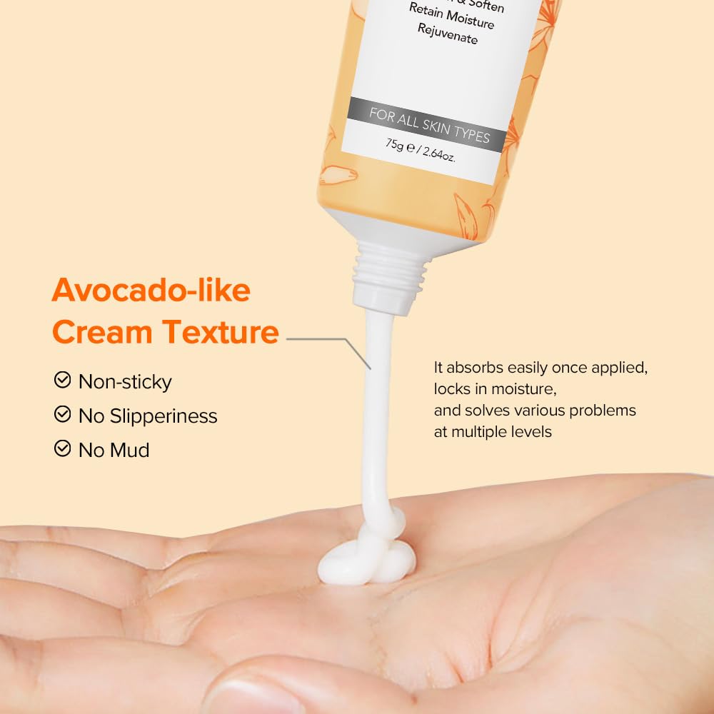Neutriherbs Vitamin C Hand Cream-75ML,Brighten Hand Lotion for Hand Moisturiser Deep Nourishing & Hydrating Hand Cream for Very Dry Hands Anti-Aging Handcream for Women Men-Cherry Blossom Scent - Image 4