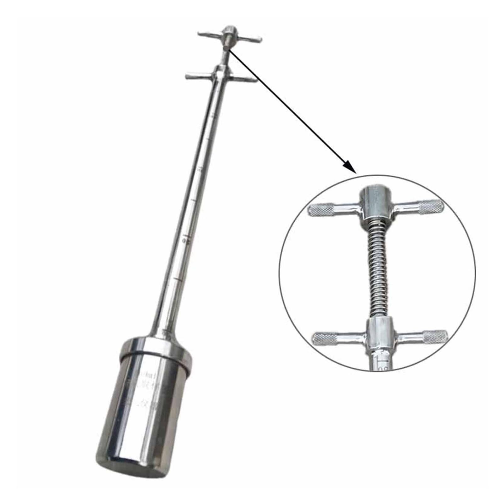 Campionatore Liquidi 100ml in Acciaio Inox - Asta Telescopica 0,5m con Scala Profondità per Olio, Vino & Fluidi Viscosi - Prodotto Industriale per Laboratori, Enologia e Industria Alimentare