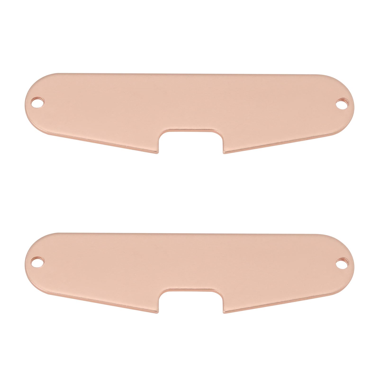 VGOL 2PCS Guitar Single Coil Pickups Base Plates Copper Plated Iron Bridge Pickup Mounting Baseplate Compatible with Fender Stratocaster