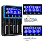 18650 Battery Charger, Keenstone Smart Universal Charger LCD Display for Rechargeable Batteries Ni-MH Ni-Cd AA AAA Li…