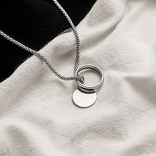 Amazon 21年の新機能 オールマッチのシンプルな女の子の秋と冬のハイエンド 幾何学的なネックレス メンズトレンディなマッチングウェアセーターチェーン 長いです 誕生日プレゼント ネックレス 通販