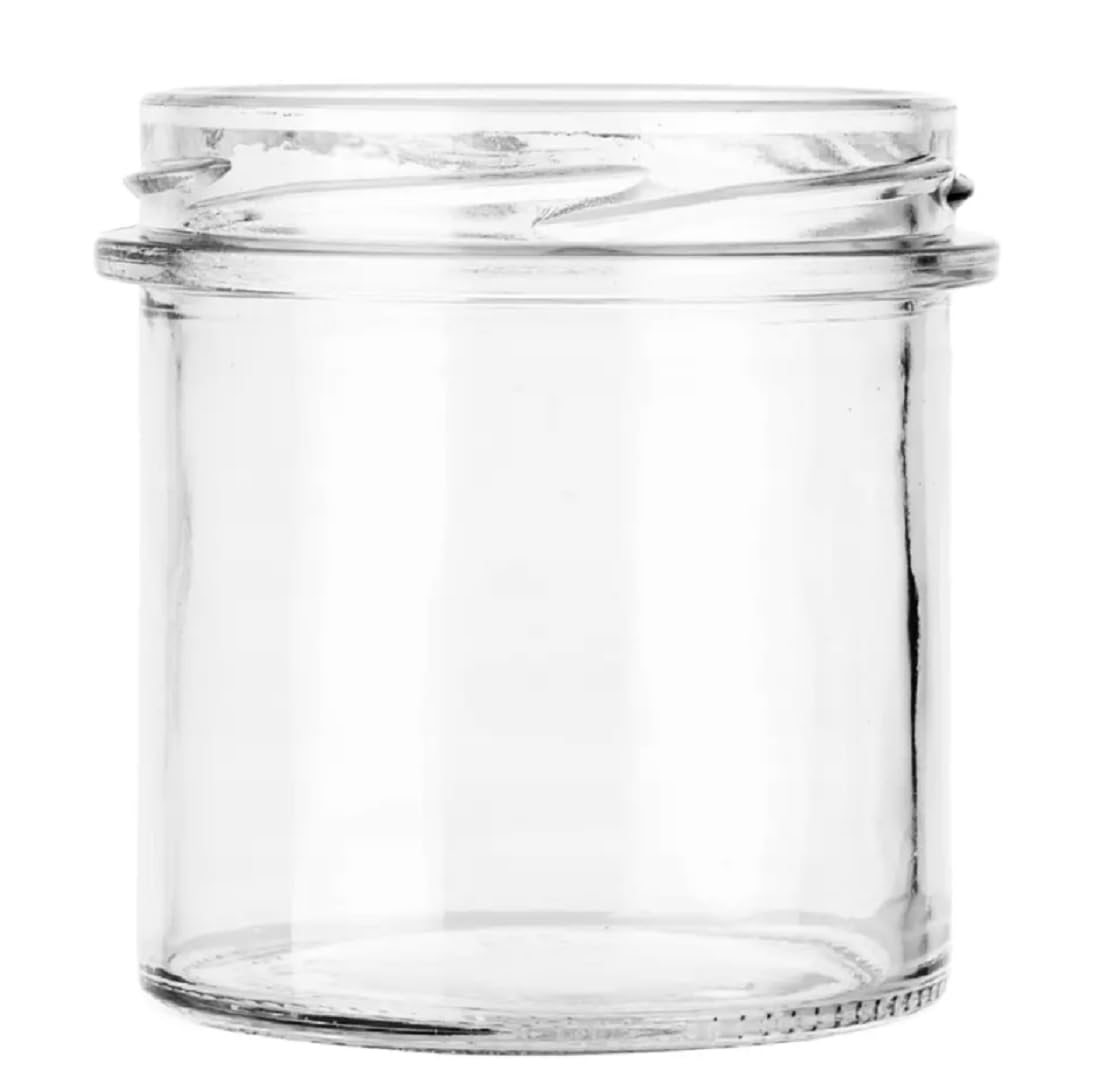 Sturzgläser Marmeladengläser Einmachgläser Sturzglas 350 ml mit Deckel Vorratsgläser Einweckgläser mit Schraub-Deckel GITTER### ROT (48)