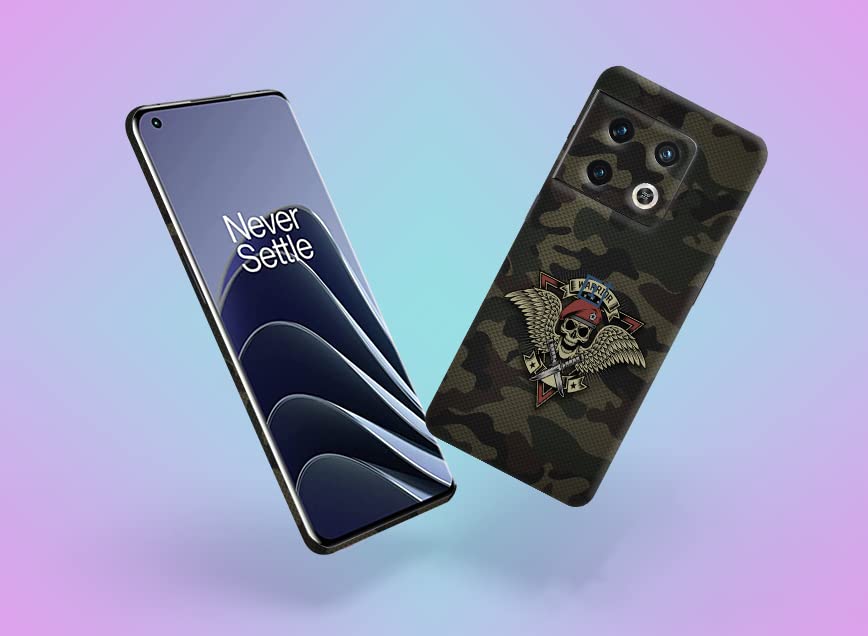 Image of Warrior Camouflageuflage Skin Back Protector Film Ultra Thin Scratch Resistant Vinyl (Not Case and Cover) for OnePlus 10 Pro 5G