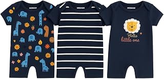 New Born Cotton Rompers Knee length/Sleepsuit/for Baby Boy & Baby Girl Romper Pack of 3 Price In India