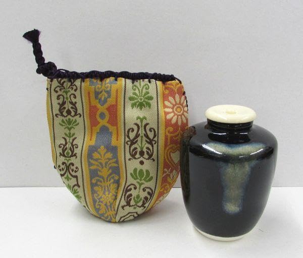 Amazon.co.jp: 茶道具 肩衝茶入 山岡善昇作 お稽古用の茶入に : ホーム 