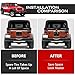 DKMGHT Spare Tire Holder Mounting Bracket Tire Carrier for Jeep Wrangler JK 07-18 with 3rd Third Brake Light Accessories 55397217AJ 68048581AA Aluminum Alloy Carrier Bracket(Red Lens)