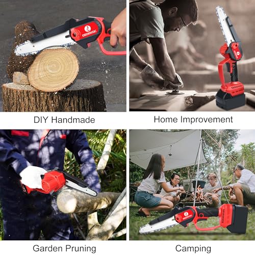 Cordless Mini Chainsaw 6 Inch for Milwaukee 18V M18 (No Battery), Brushless Portable Electric Chain Saw Tool for M18, Small Handheld Chainsaw for Pruning Shear Branch Wood Cutting Tree Trimming