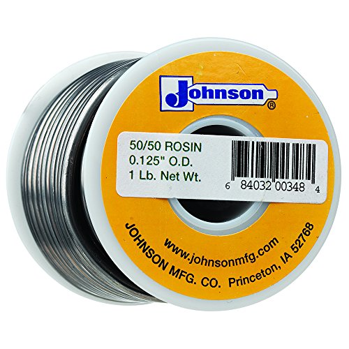 HARRIS 50R31 50/50 Rosin Core Lead Solder, 1/16 x 1 lb. Spool